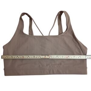 Athleta nude sports bra medium support size L